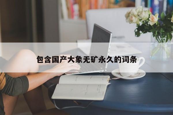 包含国产大象无矿永久的词条